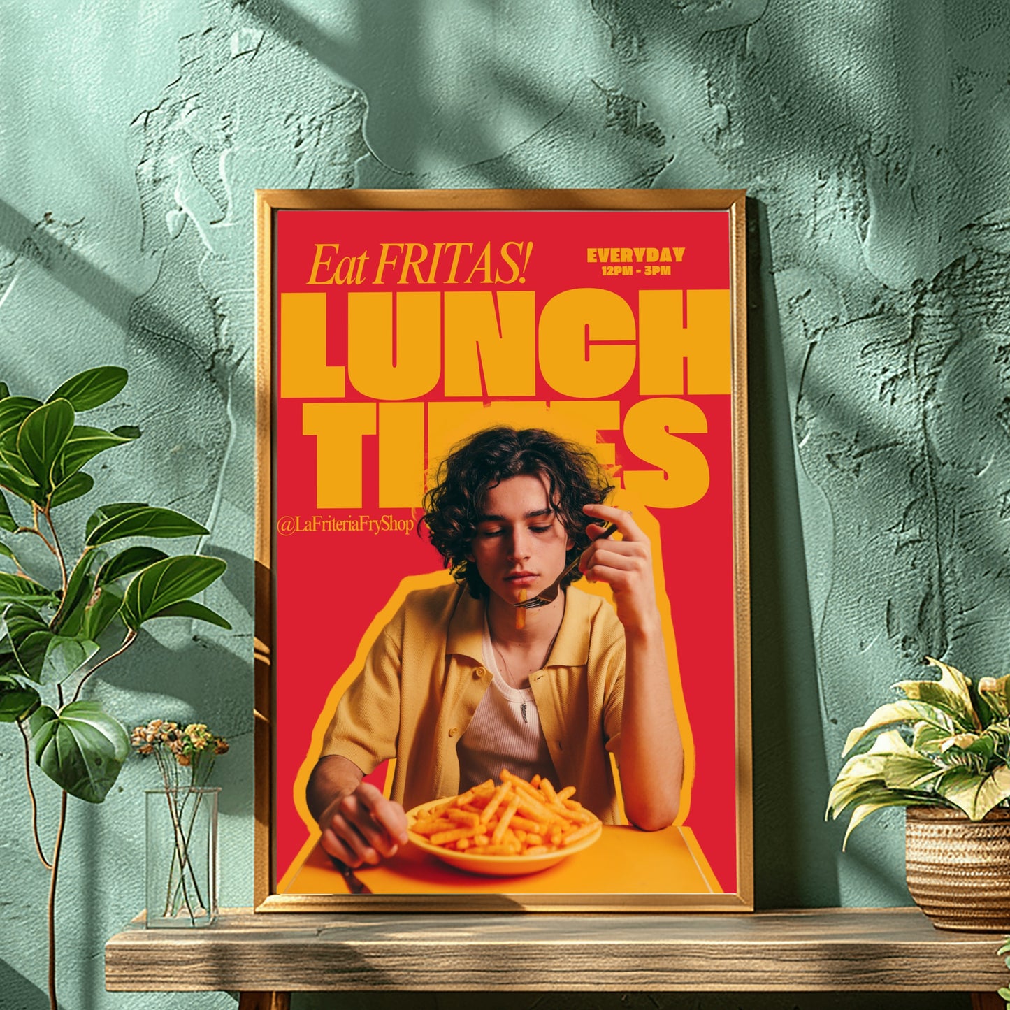 Eat Fritas Art Print | Bold Kitchen & Dining Wall Decor